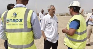 president of cabo verde satisfied with the progress of the requalification works in the port of maio