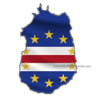 maio cape verde island shaped logo