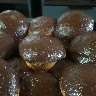 handmade chocolate cakes purchased from loja bert located in morro on ilha do maio