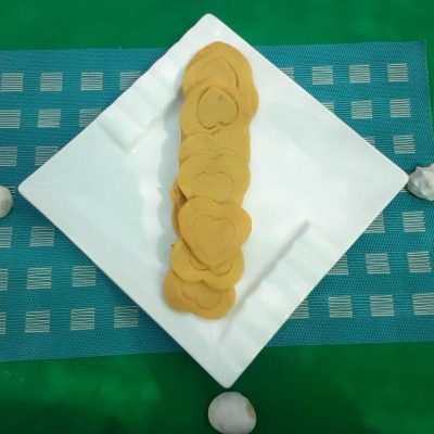 home baked heart shaped biscuits handmade by mariama in morro ilha do maio